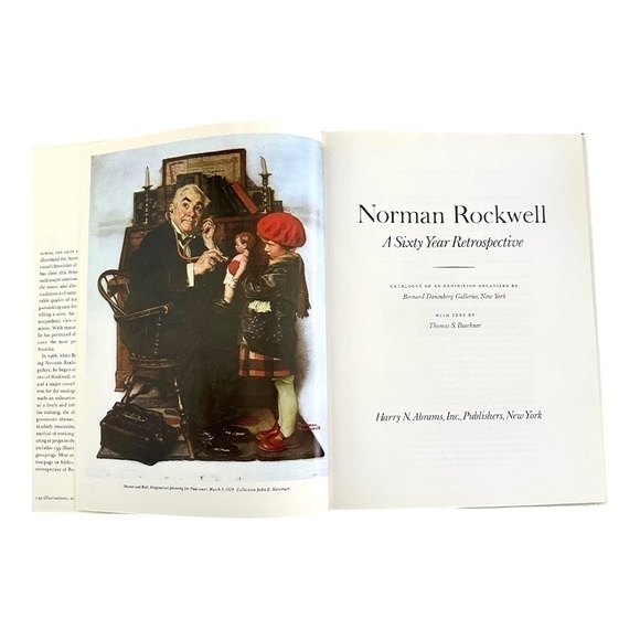 Vintage Book A Sixty Year Retrospective by Norman Rockwell Illustrated Book - Picture 2 of 3